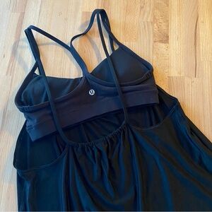 Lululemon Black Strappy Athletic Tank Top size 6